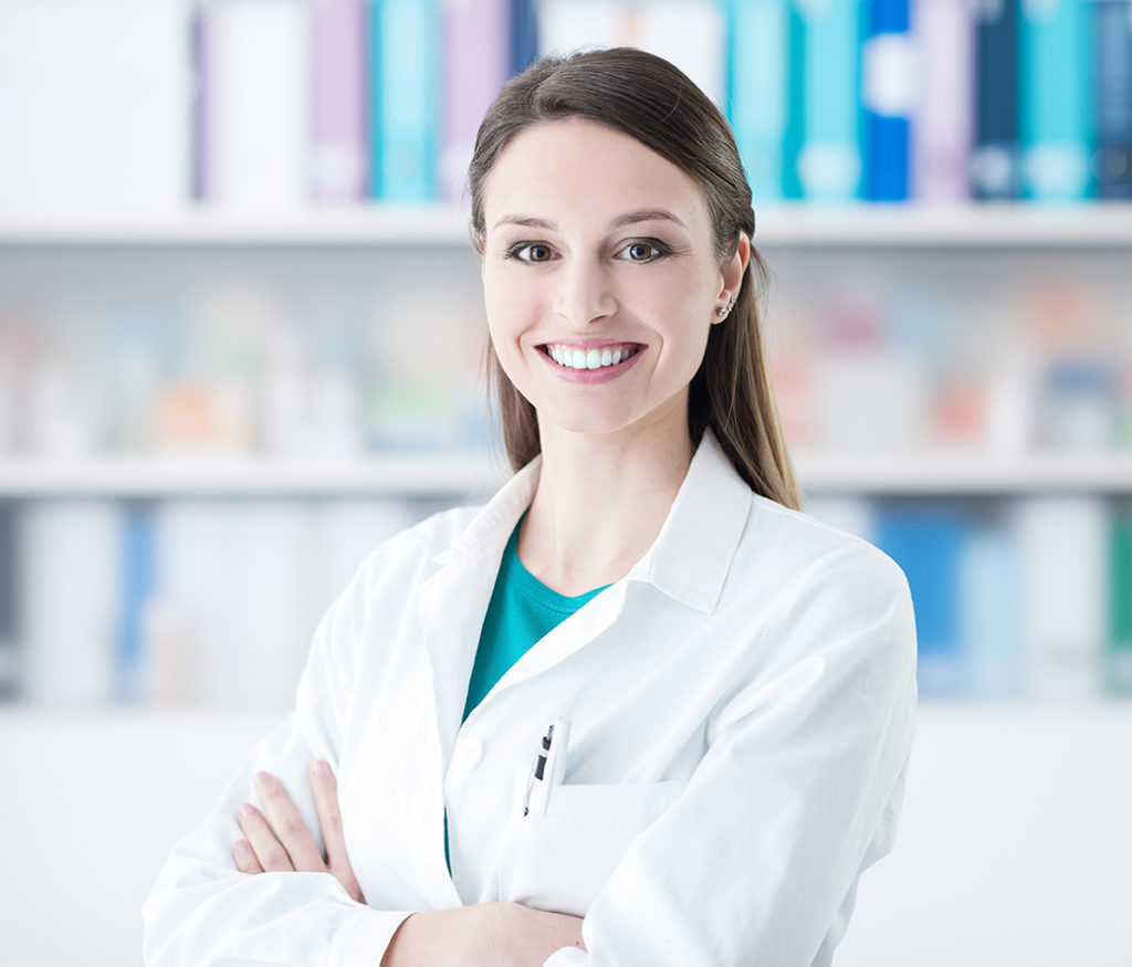 Confident female doctor