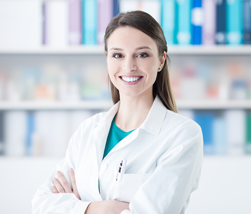 Confident female doctor