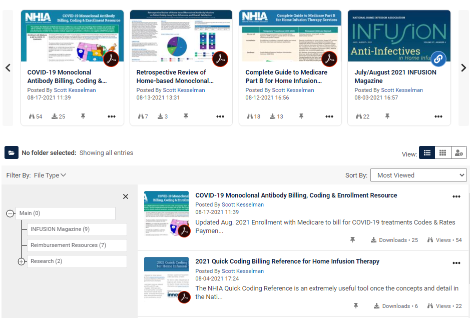 NHIA Member Resources