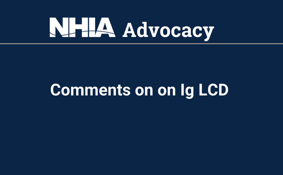  NHIA Submits Comments on Ig LCD
