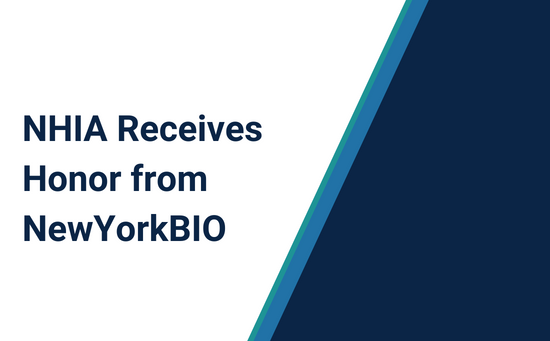  NHIA Receives Honor from NewYorkBIO